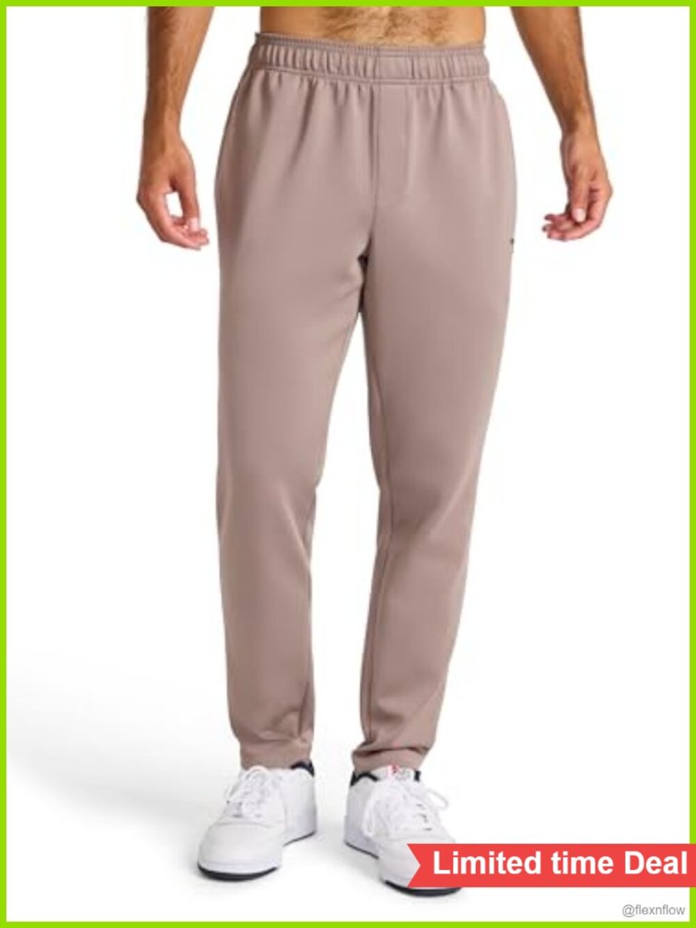 Reebok Grind Tapered Track Pants Stretch Poly 30" Inseam
